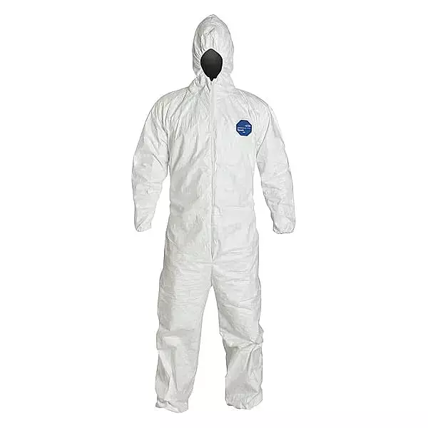 DuPont Personal Protection TY127SWH5X00 5X White Safespec Tyvek Flash Spun Polyethy