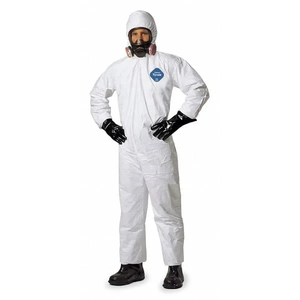 DuPont Personal Protection TY127SWH5X00 5X White Safespec Tyvek Flash Spun Polyethy