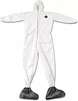 E.I. DUPONT DE NEMOURS - Tyvek Elastic-Cuff Hooded Coveralls W/boots, White, 4x-Large, 25/carton (DUPTY122S4XL) (TY122S4XL)