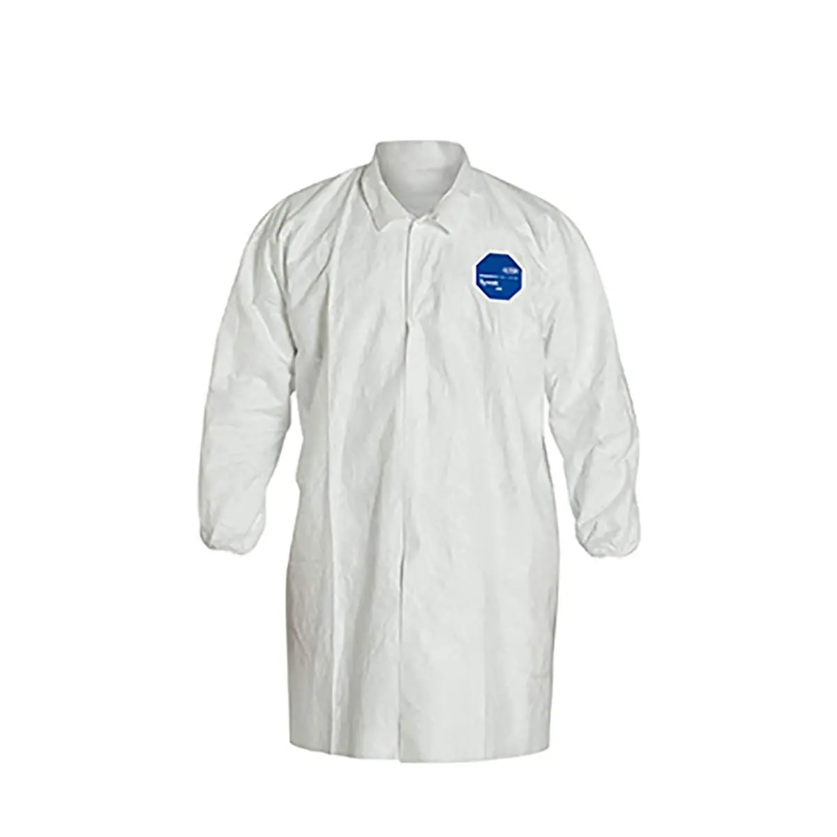 DUPONT TY211SWH3X003000 Labcoat, Snap Front, 2 Pockets, PK30