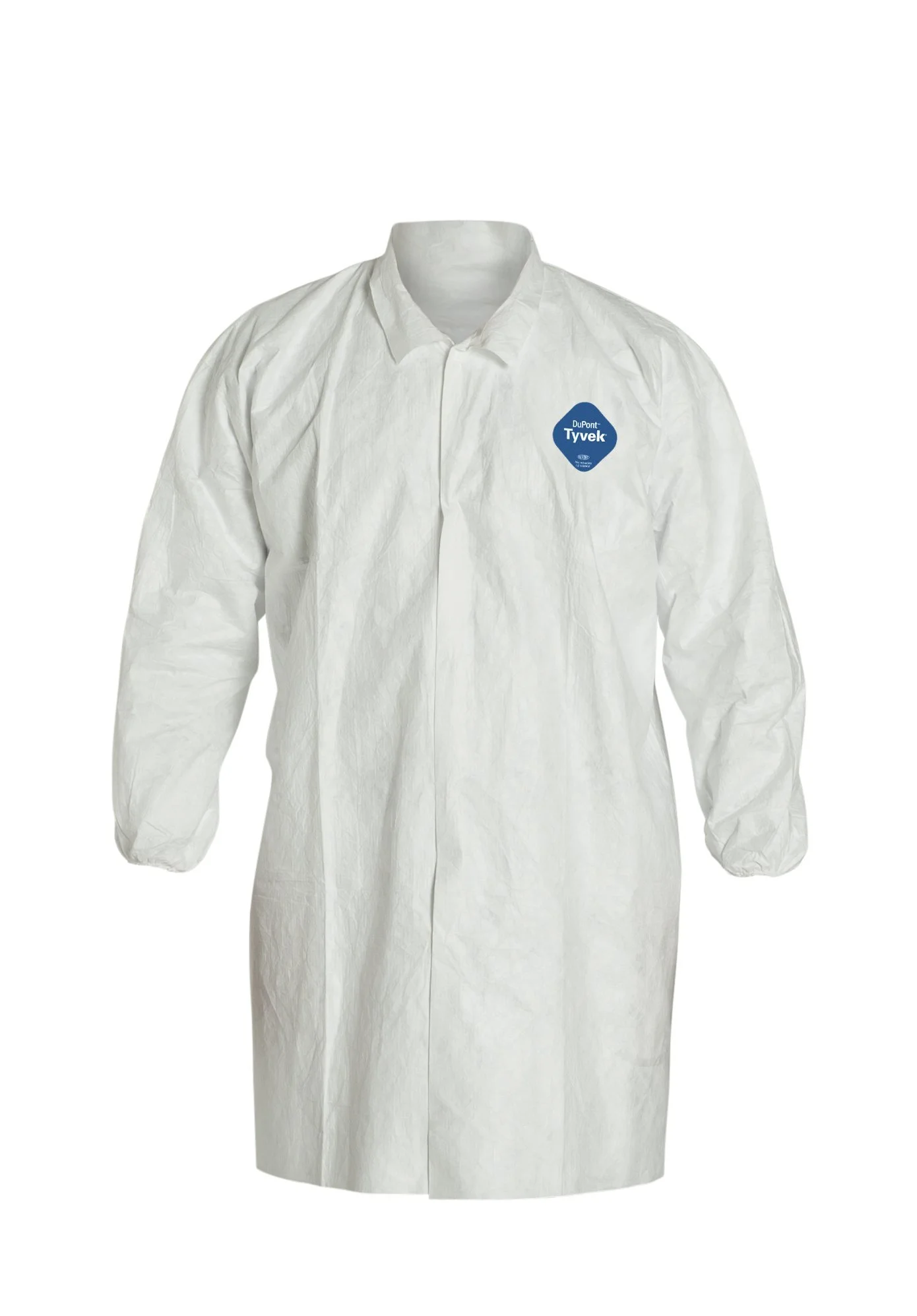 DuPont Tyvek 400 TY211S Disposable Extra Long Frock with Elastic Cuff, White, Medium (Pack of 30)