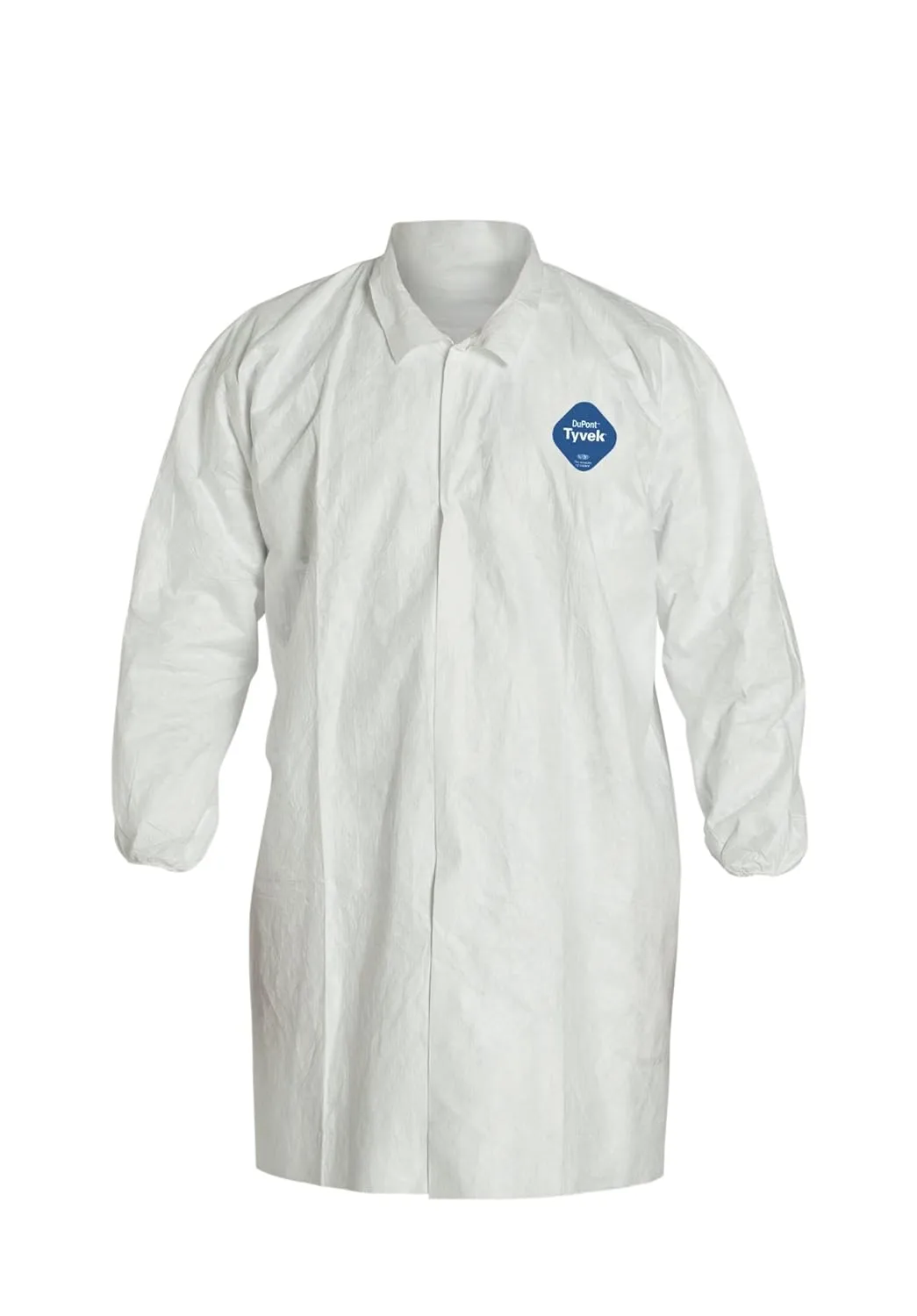 DuPont Tyvek 400 TY211S Disposable Extra Long Frock with Elastic Cuff, White, Medium (Pack of 30)