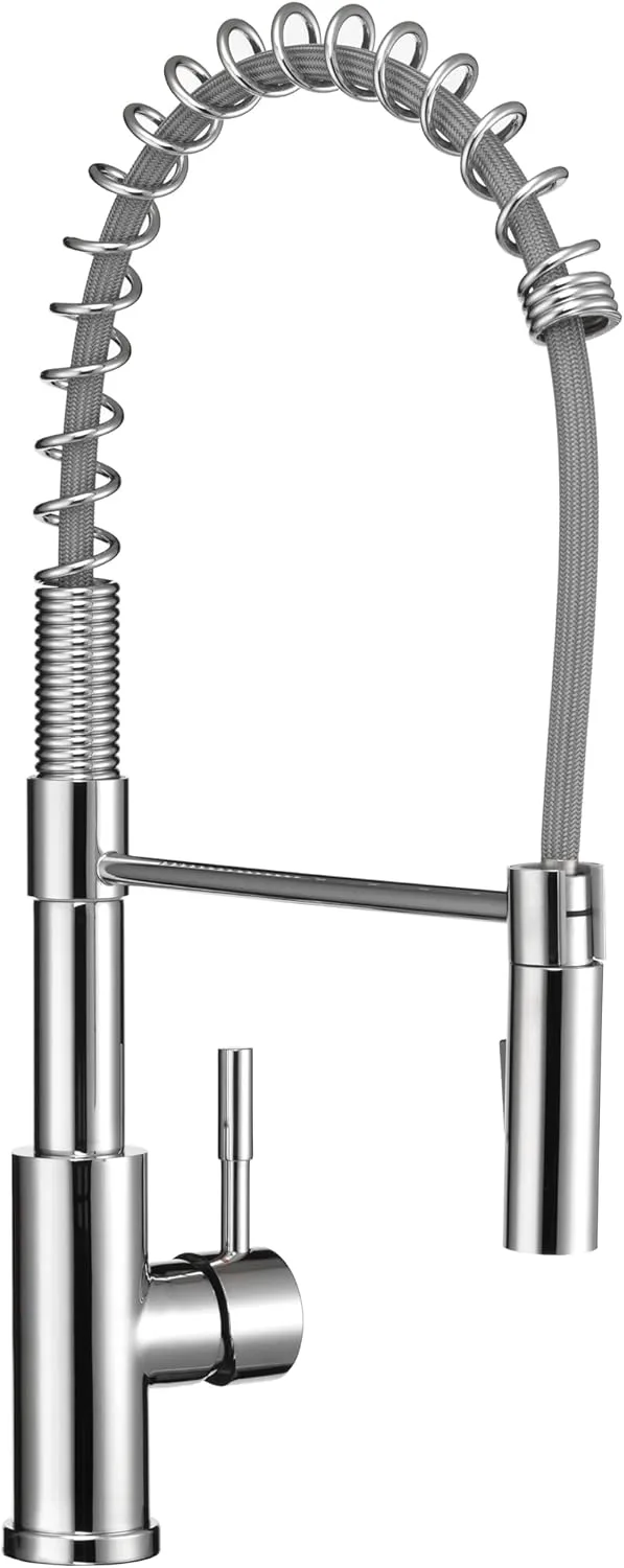 Dura Faucet DF-MK504SLK RV Swivel High-Arc Pull-Down Kitchen Faucet