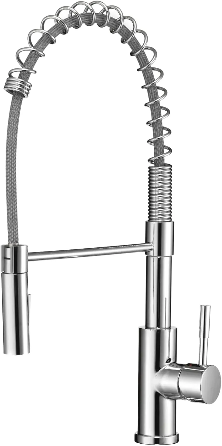 Dura Faucet DF-MK504SLK RV Swivel High-Arc Pull-Down Kitchen Faucet