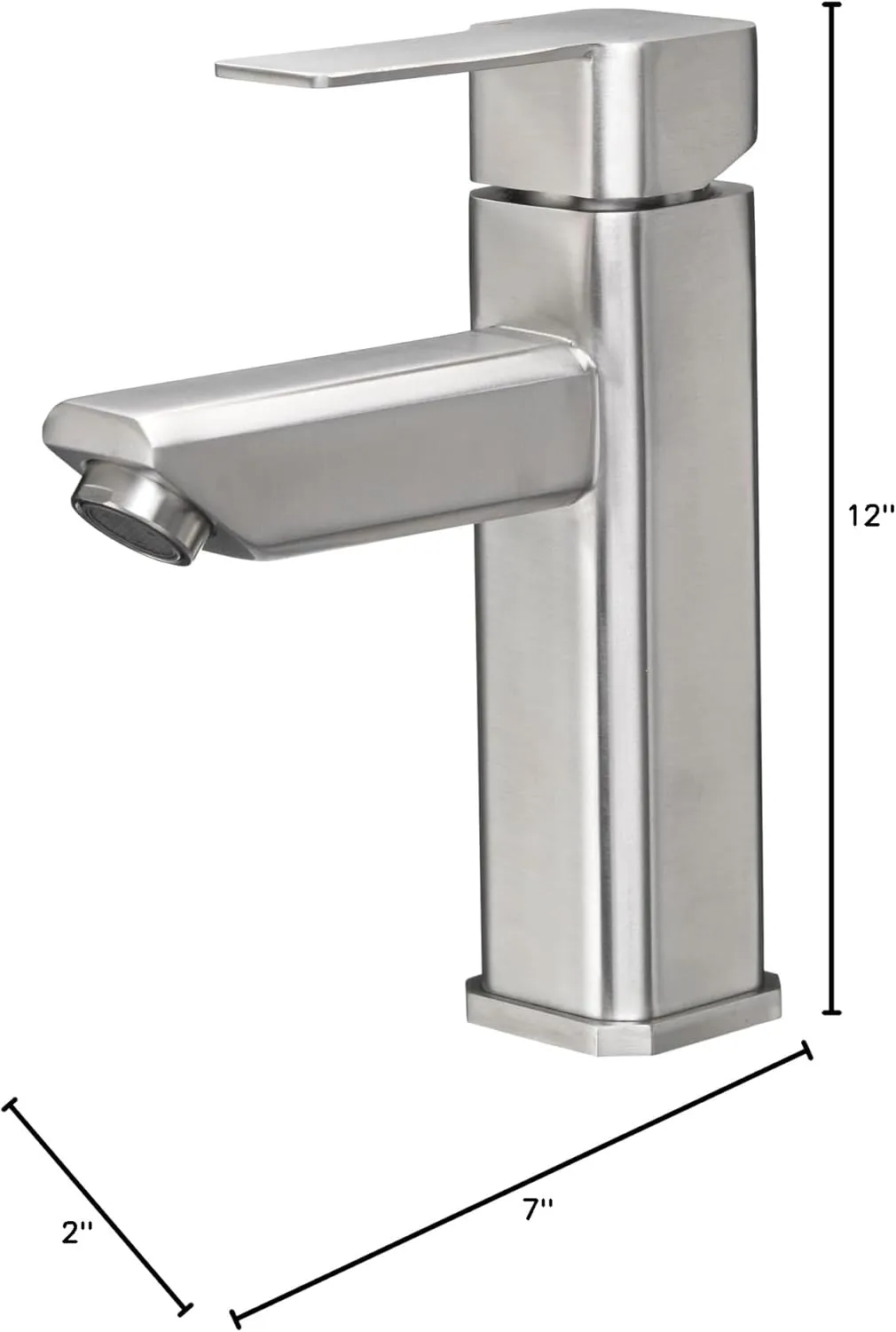 Dura Faucet DF-ML803LQ Modern Angular RV Lavatory Faucet