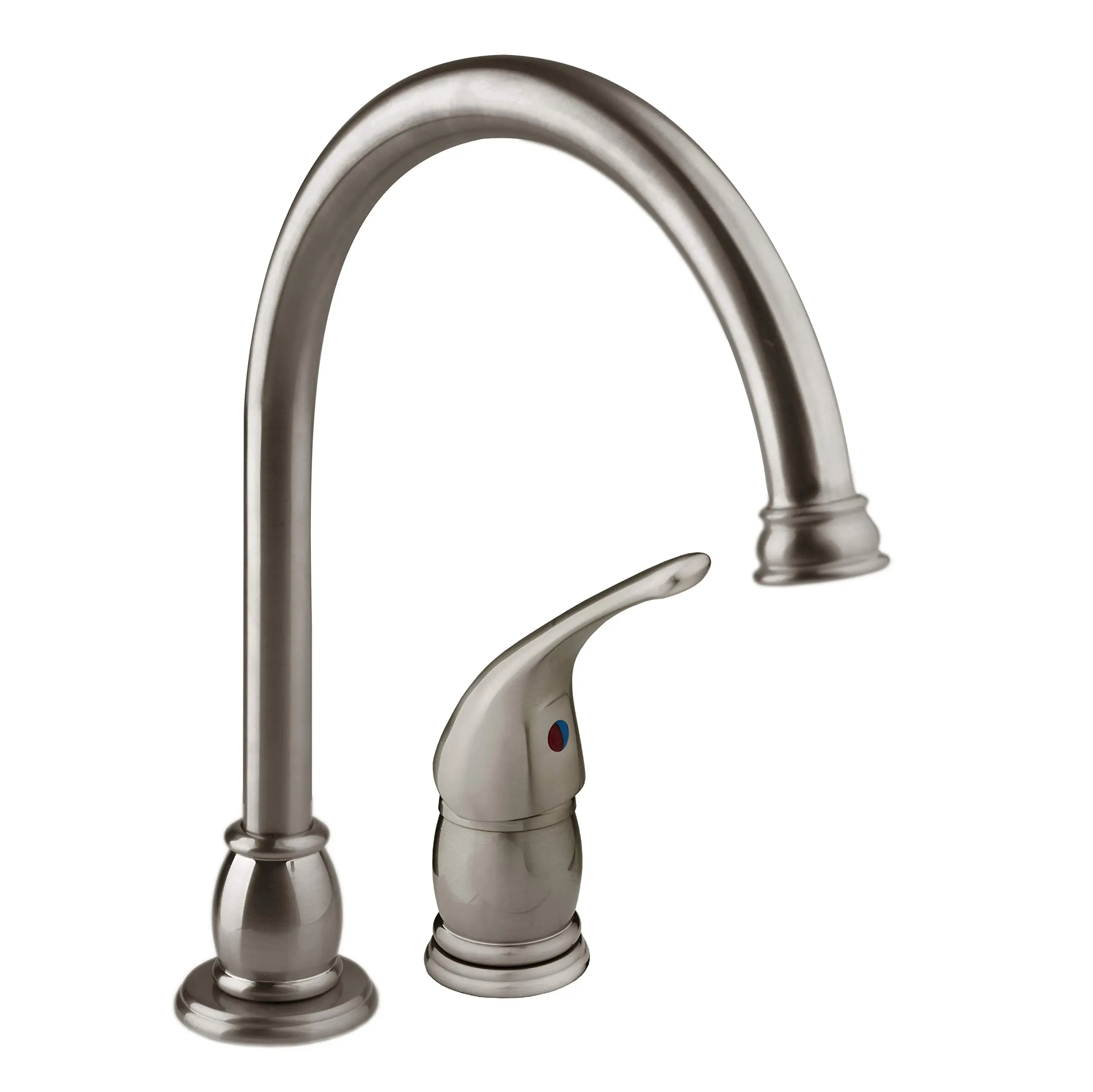 DURA FAUCET DF-NMK301 RV Gooseneck Kitchen Sink Faucet with Matching Side Sprayer