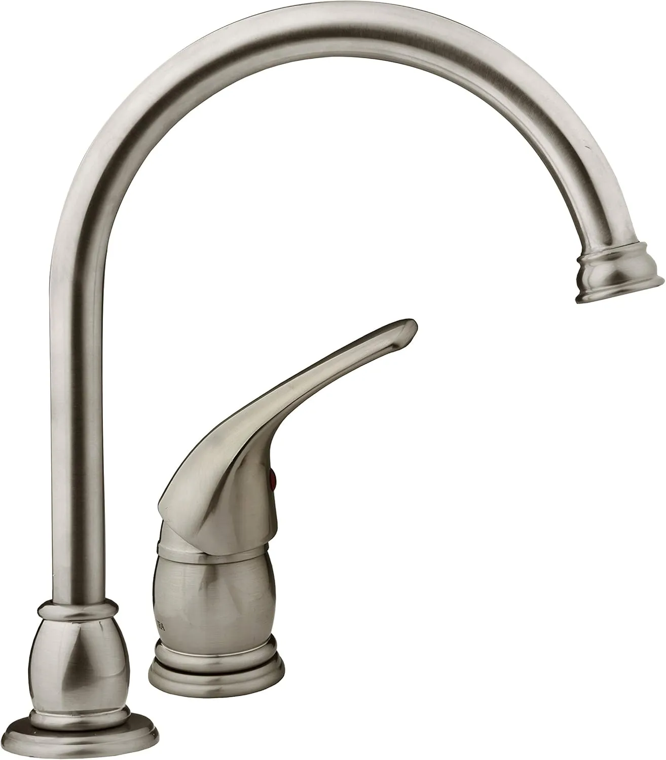 DURA FAUCET DF-NMK301 RV Gooseneck Kitchen Sink Faucet with Matching Side Sprayer