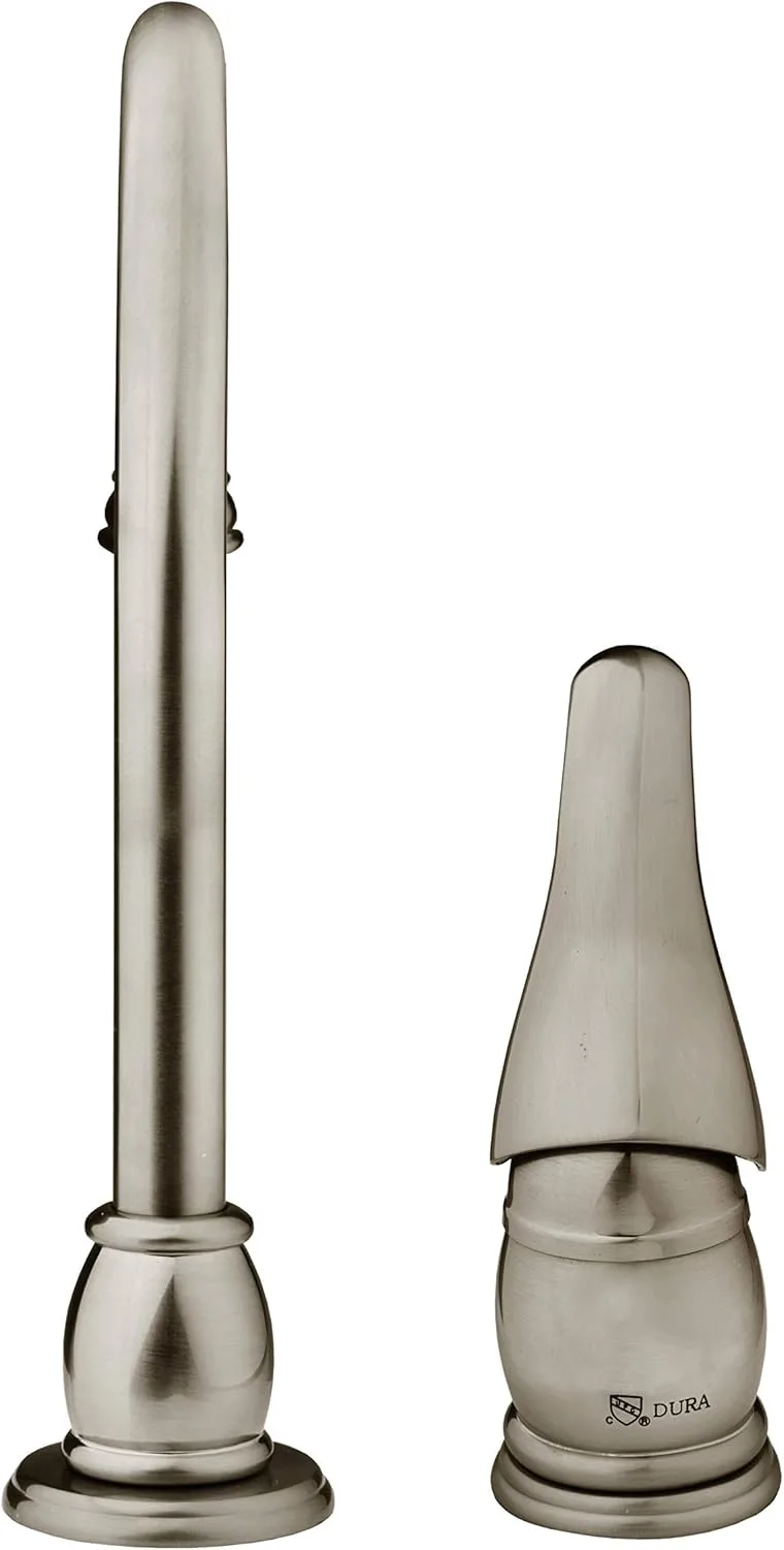 DURA FAUCET DF-NMK301 RV Gooseneck Kitchen Sink Faucet with Matching Side Sprayer