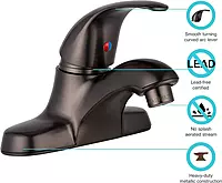 Dura Faucet DF-NML210-VB RV Single Lever Bathroom Faucet (Venetian Bronze)