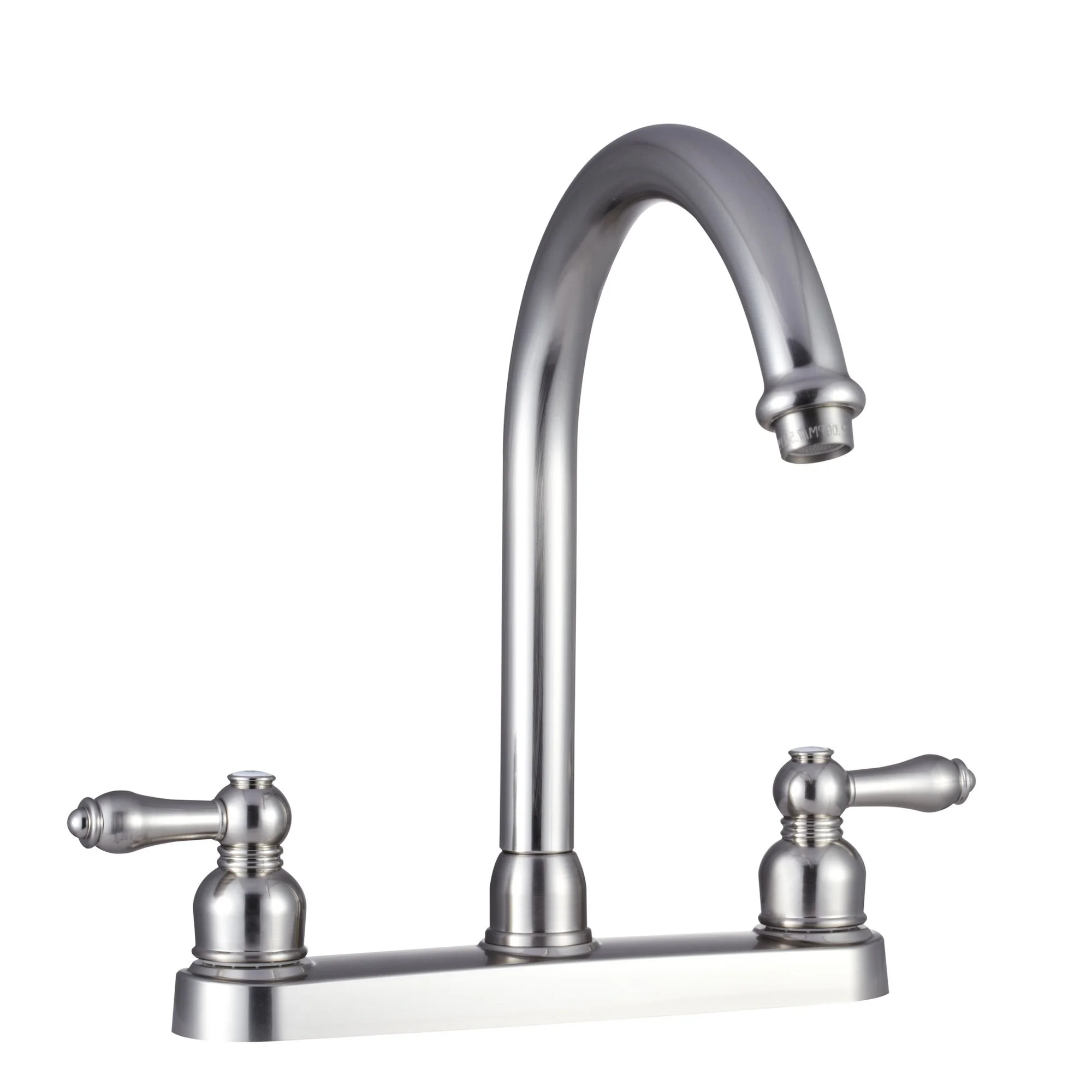 Dura Faucet DF-PK340L Non-Metallic Hi-Rise J-Spout RV Kitchen Faucet