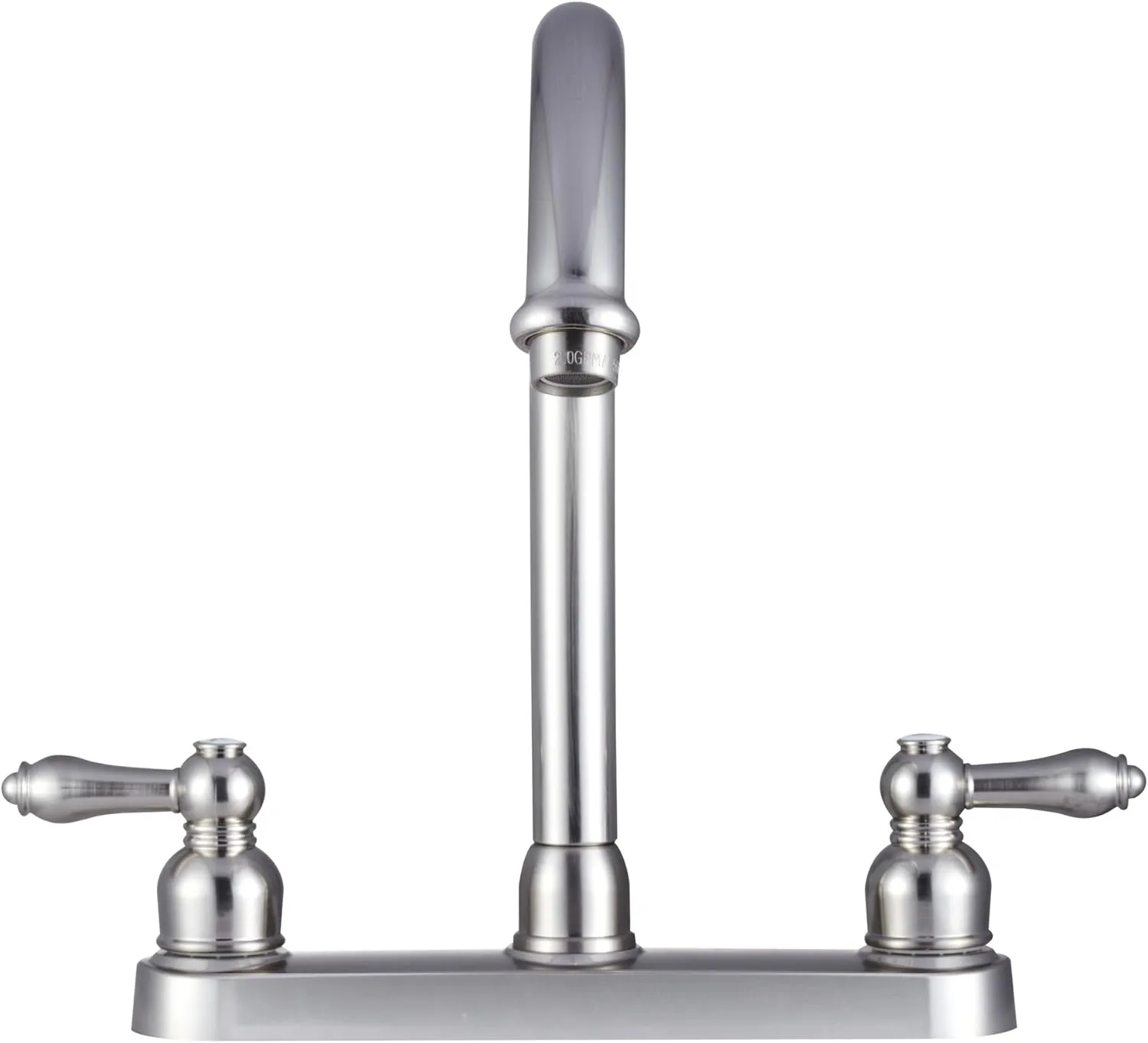 Dura Faucet DF-PK340L Non-Metallic Hi-Rise J-Spout RV Kitchen Faucet