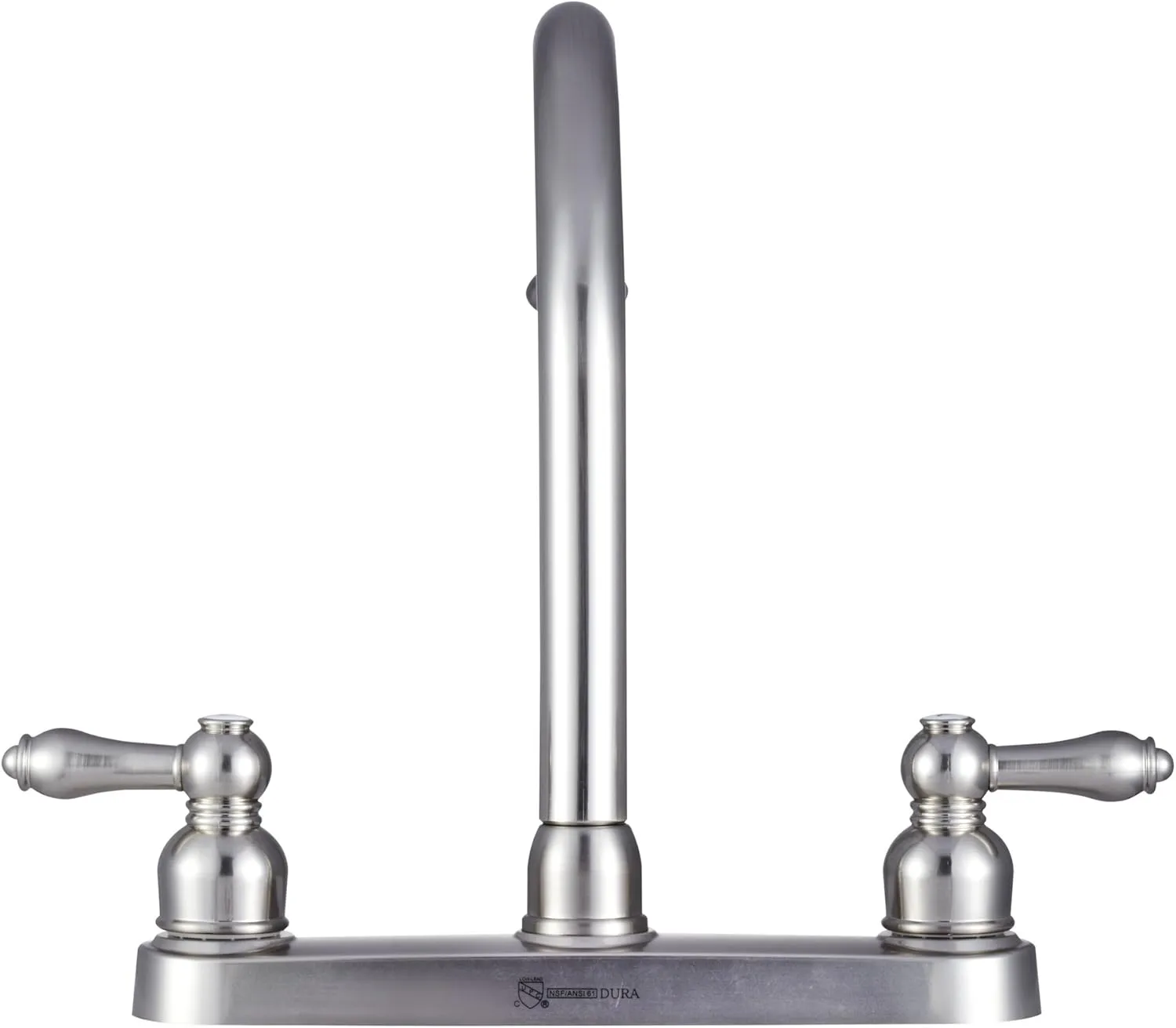 Dura Faucet DF-PK340L Non-Metallic Hi-Rise J-Spout RV Kitchen Faucet