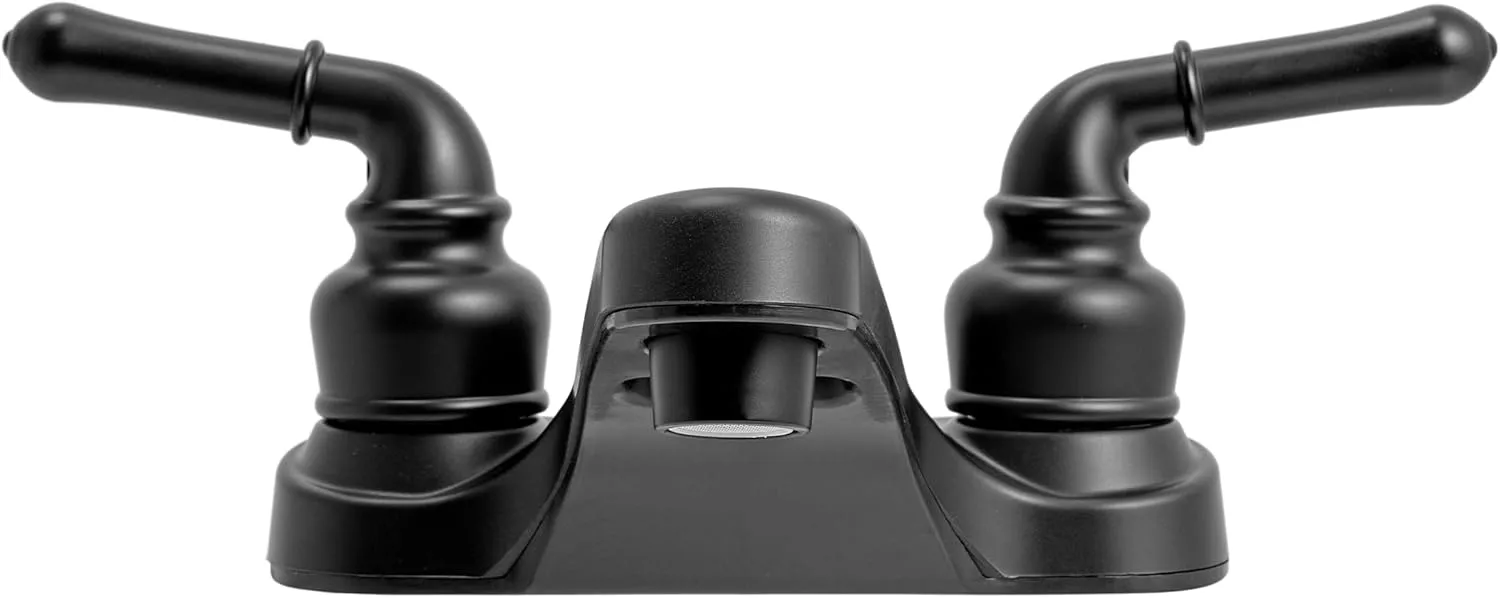 Dura Faucet DF-PL700C RV 2-Hole 4" Centerset Bathroom Faucet with Classic 2-Handles