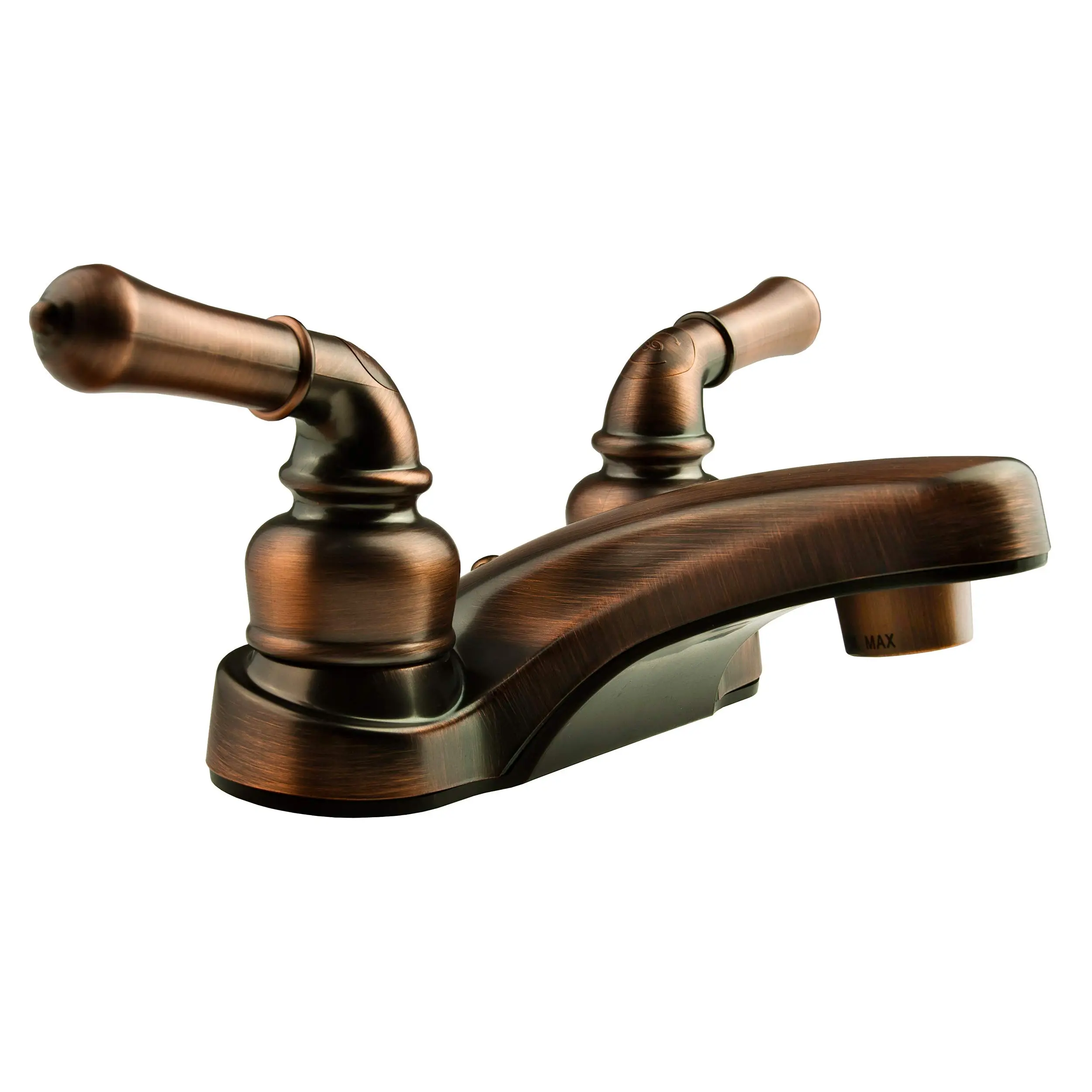 Dura Faucet DF-PL700C RV 2-Hole 4" Centerset Bathroom Faucet with Classic 2-Handles