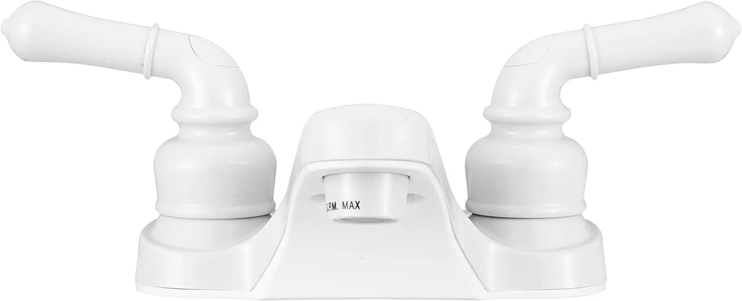 Dura Faucet DF-PL700C RV 2-Hole 4" Centerset Bathroom Faucet with Classic 2-Handles