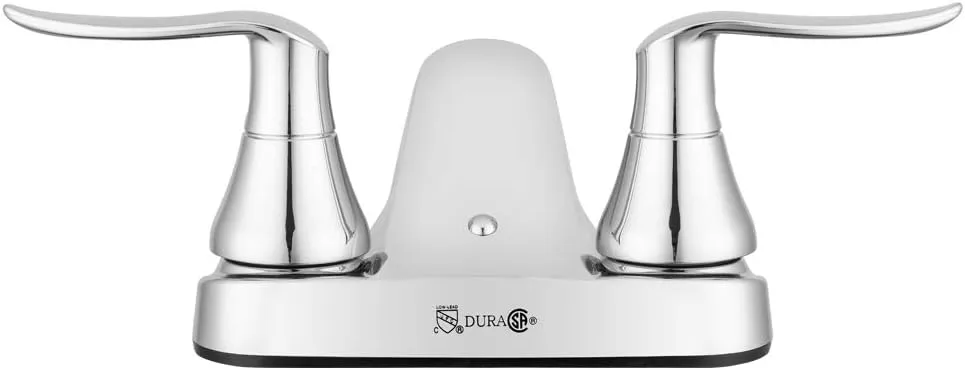 Dura Faucet DF-PL700LH RV Bathroom Centerset Faucet with Winged Levers