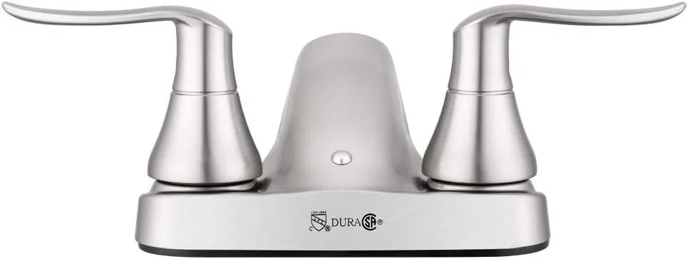 Dura Faucet DF-PL700LH RV Bathroom Centerset Faucet with Winged Levers