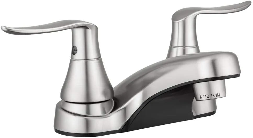 Dura Faucet DF-PL700LH RV Bathroom Centerset Faucet with Winged Levers