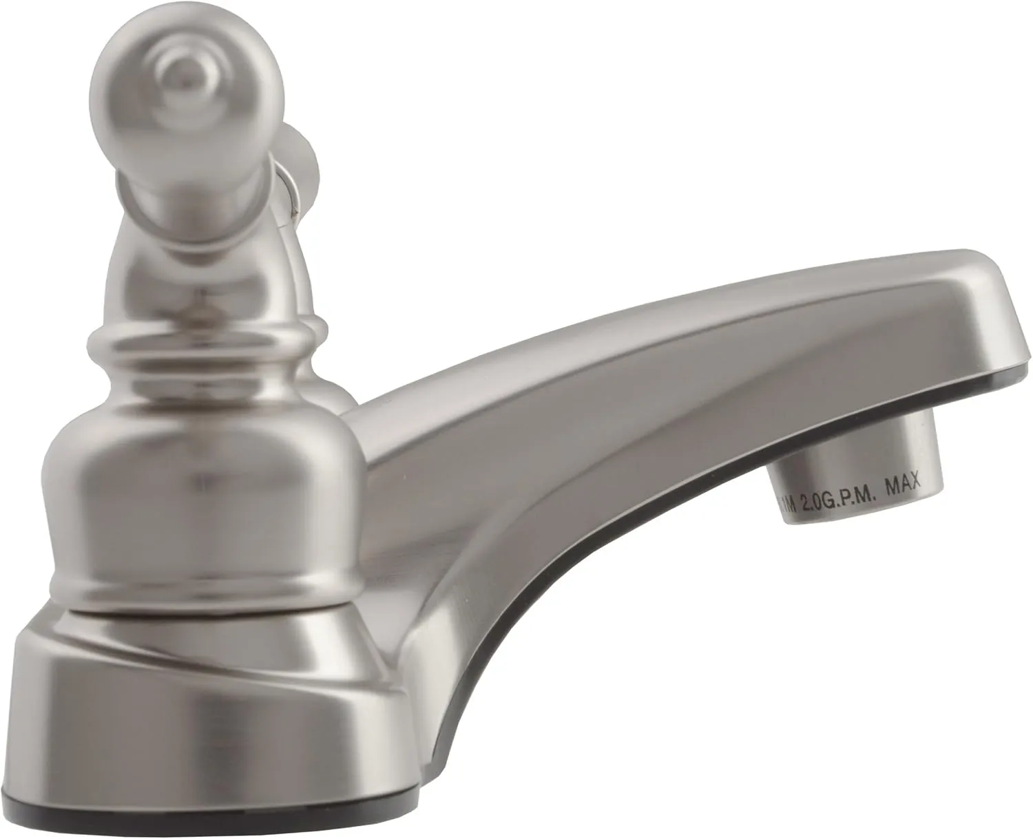 Dura Faucet DF-PL720C-SN RV Bathroom Faucet with Classical Handles and Shower Hose Diverter (Brushed Satin Nickel)