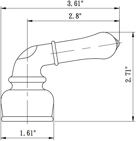 Dura Faucet DF-RKC RV Replacement Hot and Cold Lever Handles