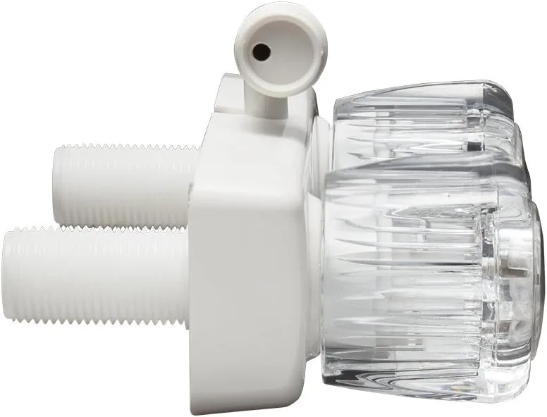 DURA FAUCET RV Exterior Shower Faucet Valve Diverter with 2 Knobs
