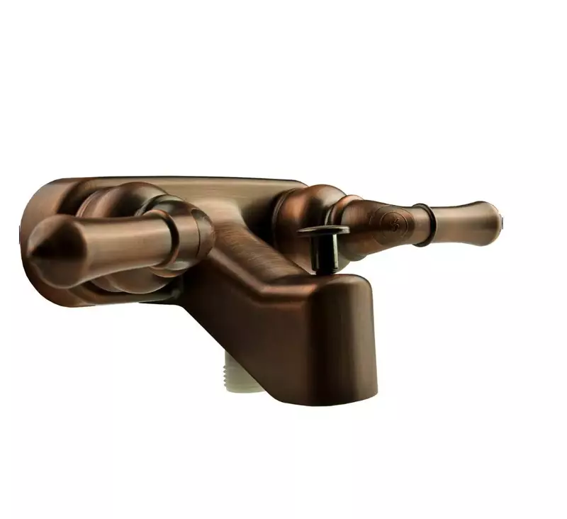 Dura Faucet DF-SA110C-ORB RV Tub, Shower Faucet Valve Diverter with Classical Handles (Bronze Finish) Oil Rubbed Bronze