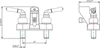 Dura Faucet DF-SA110C-ORB RV Tub, Shower Faucet Valve Diverter with Classical Handles (Bronze Finish) Oil Rubbed Bronze