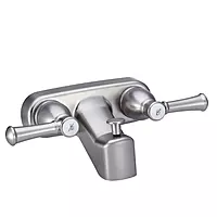 Dura Faucet DF-SA110L-SN RV Tub & Shower Faucet Valve Diverter with Hot/Cold Handles (Brushed Satin Nickel)
