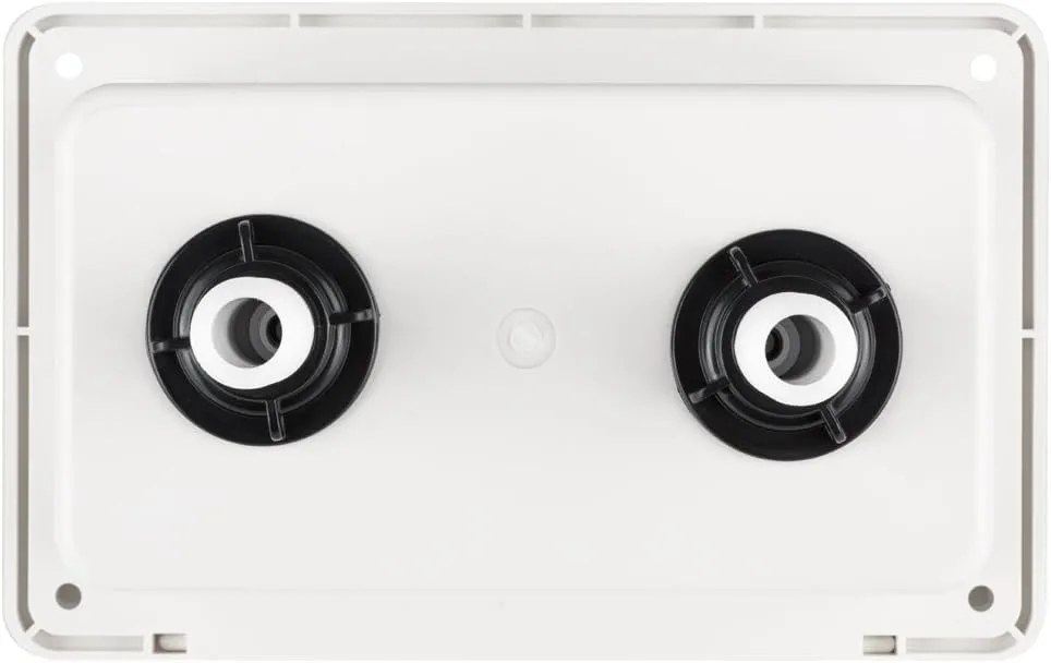 Dura Faucet DF-SA185-WT RV Exterior Spray Box with Hot/Cold Quick Connect Faucet (White)