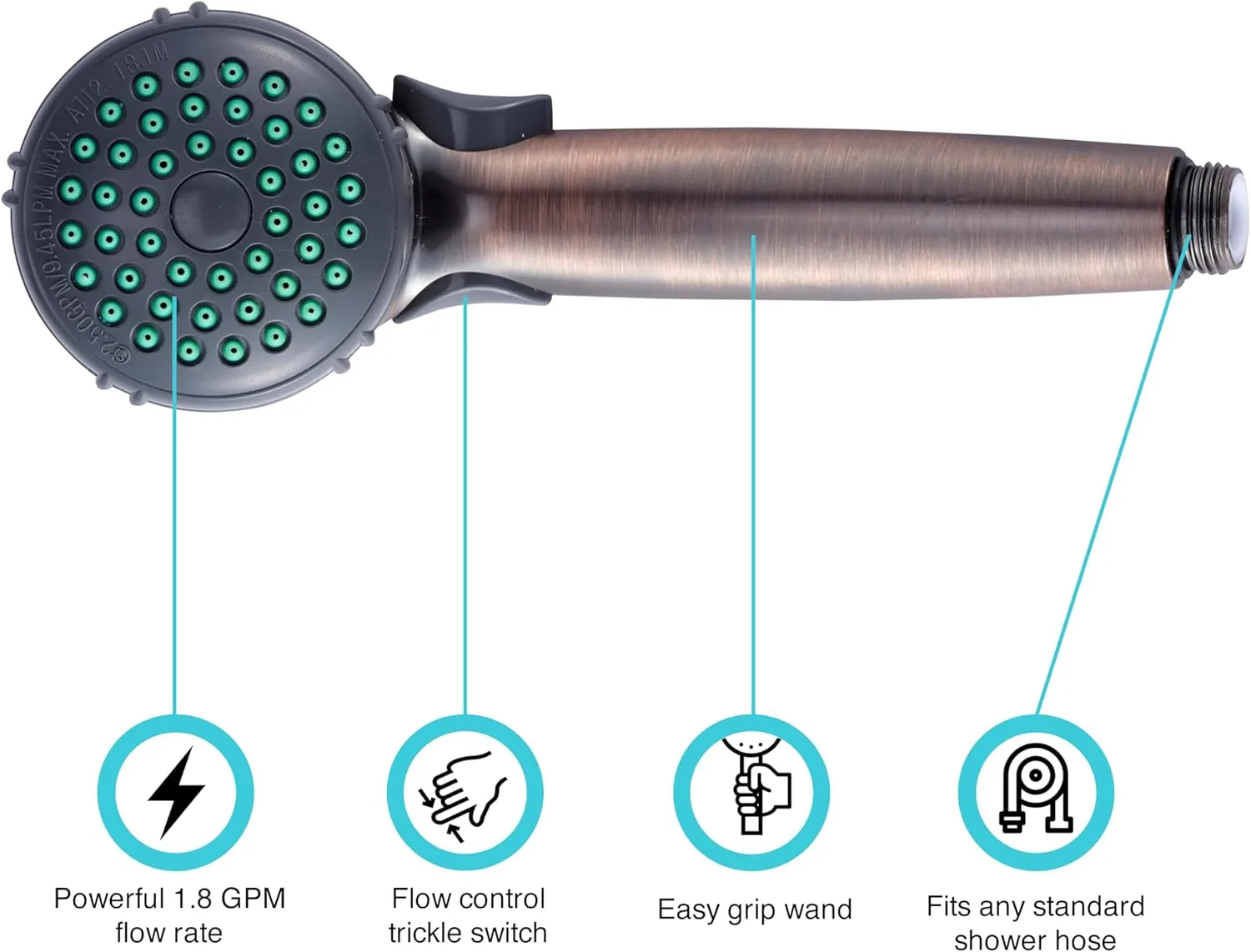 Dura Faucet DF-SA400 RV Hand Held Shower Wand and Kit