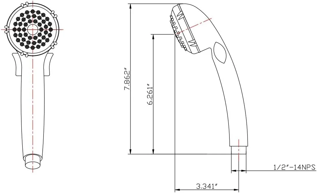 Dura Faucet DF-SA400 RV Hand Held Shower Wand and Kit