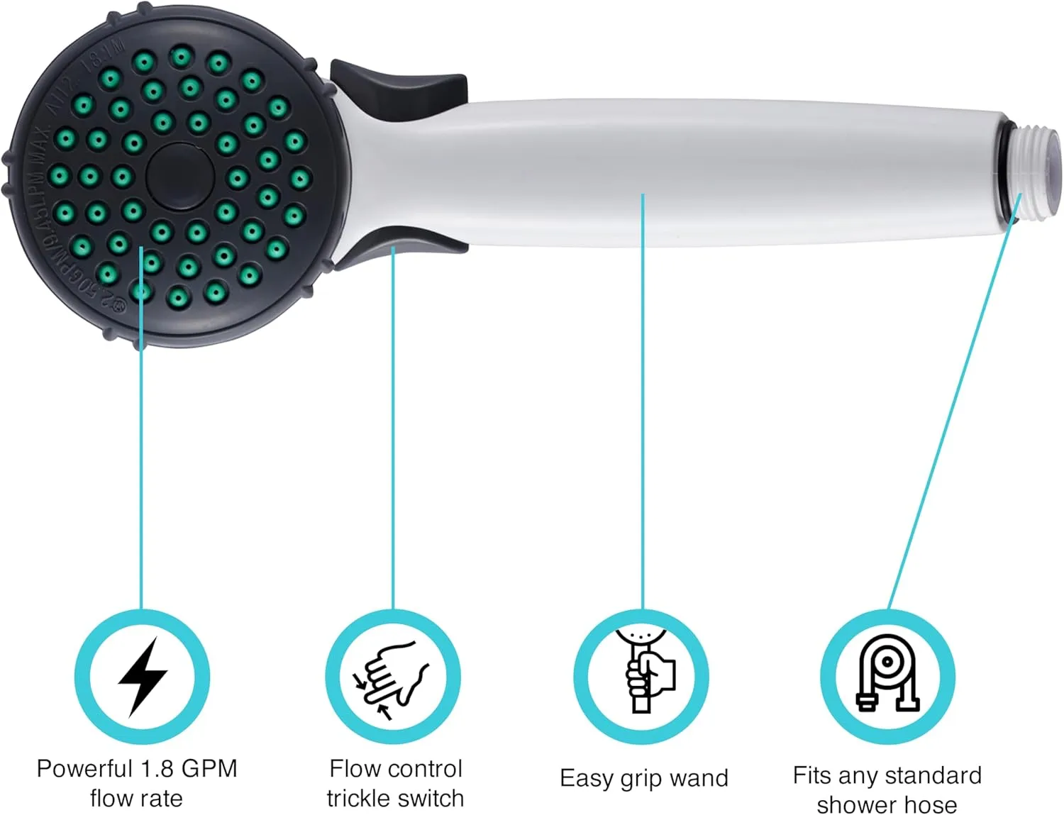 Dura Faucet DF-SA400 RV Hand Held Shower Wand and Kit
