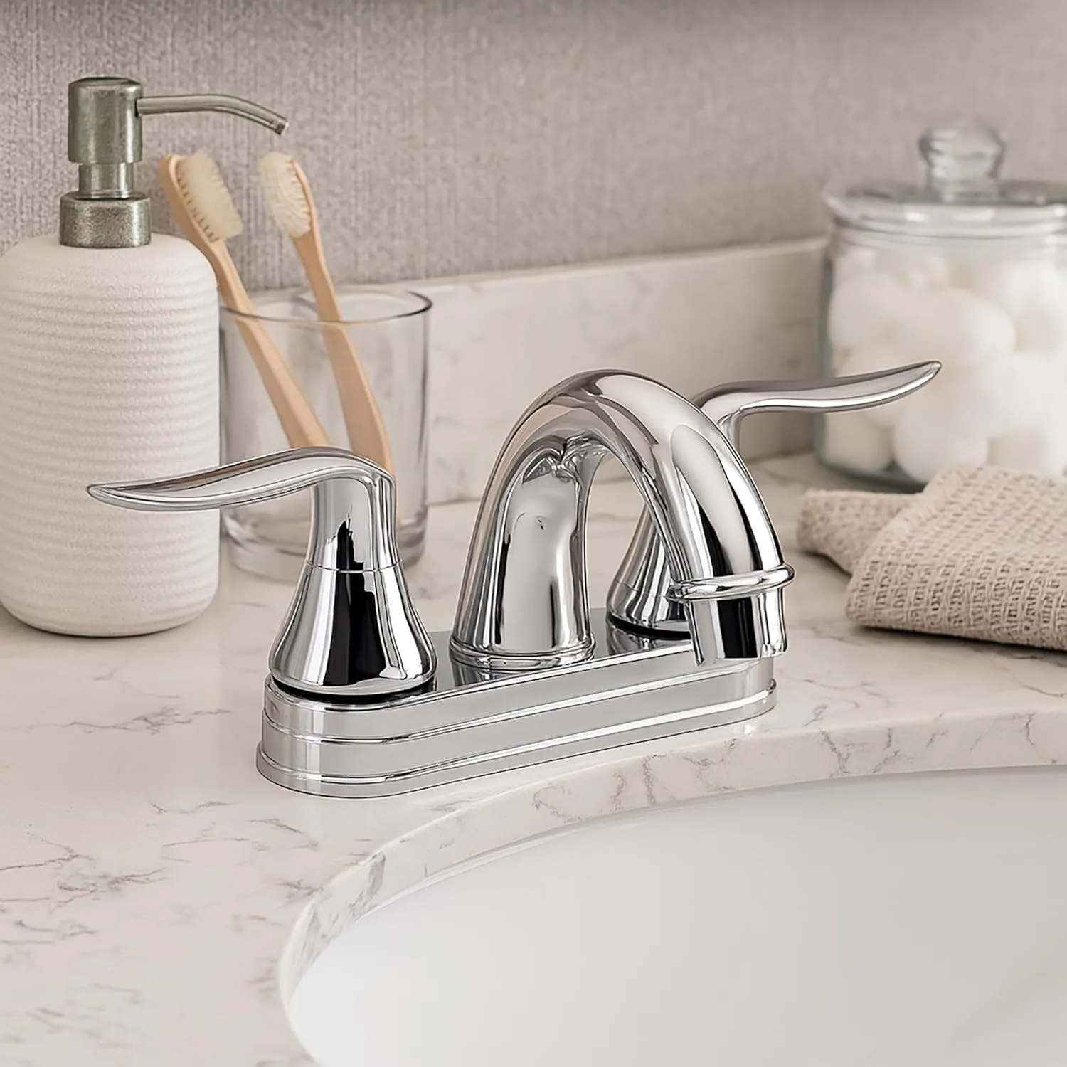 Dura Faucet Elegant Arc Spout RV Lavatory Faucet