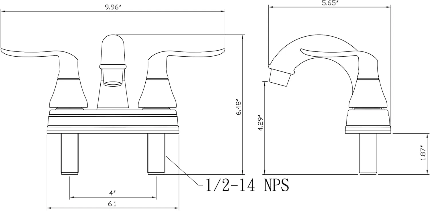 Dura Faucet Elegant Arc Spout RV Lavatory Faucet