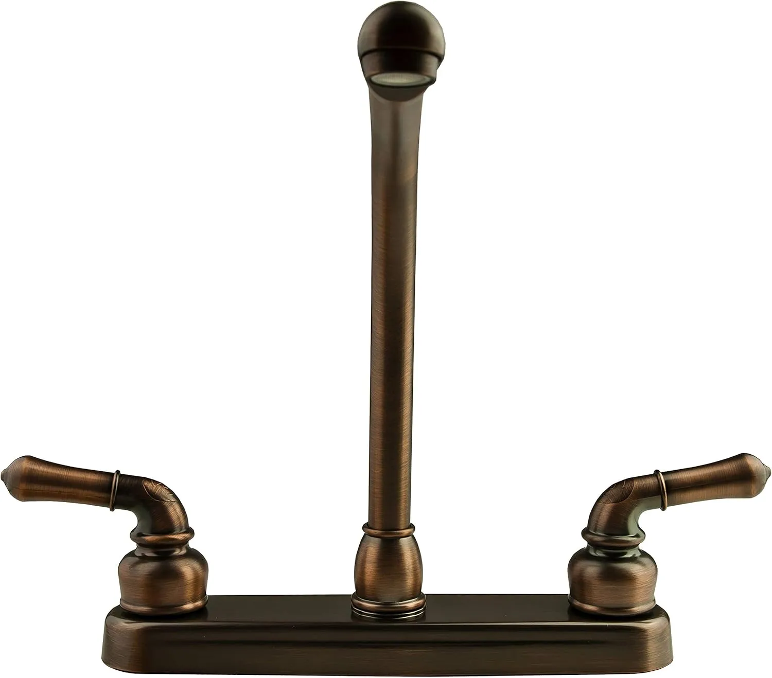 Dura Faucet DF-PK210C-ORB Hi-Rise RV Kitchen Sink Faucet with Classical Levers (Oil Rubbed Bronze)
