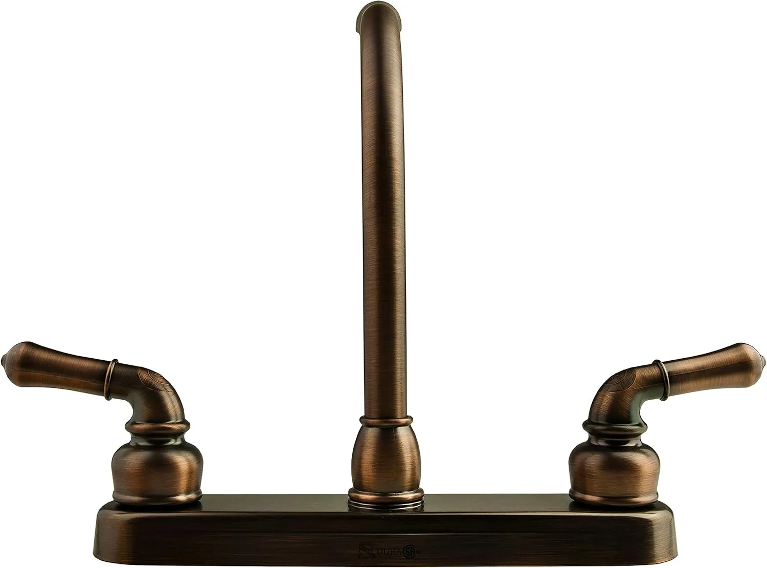 Dura Faucet DF-PK210C-ORB Hi-Rise RV Kitchen Sink Faucet with Classical Levers (Oil Rubbed Bronze)