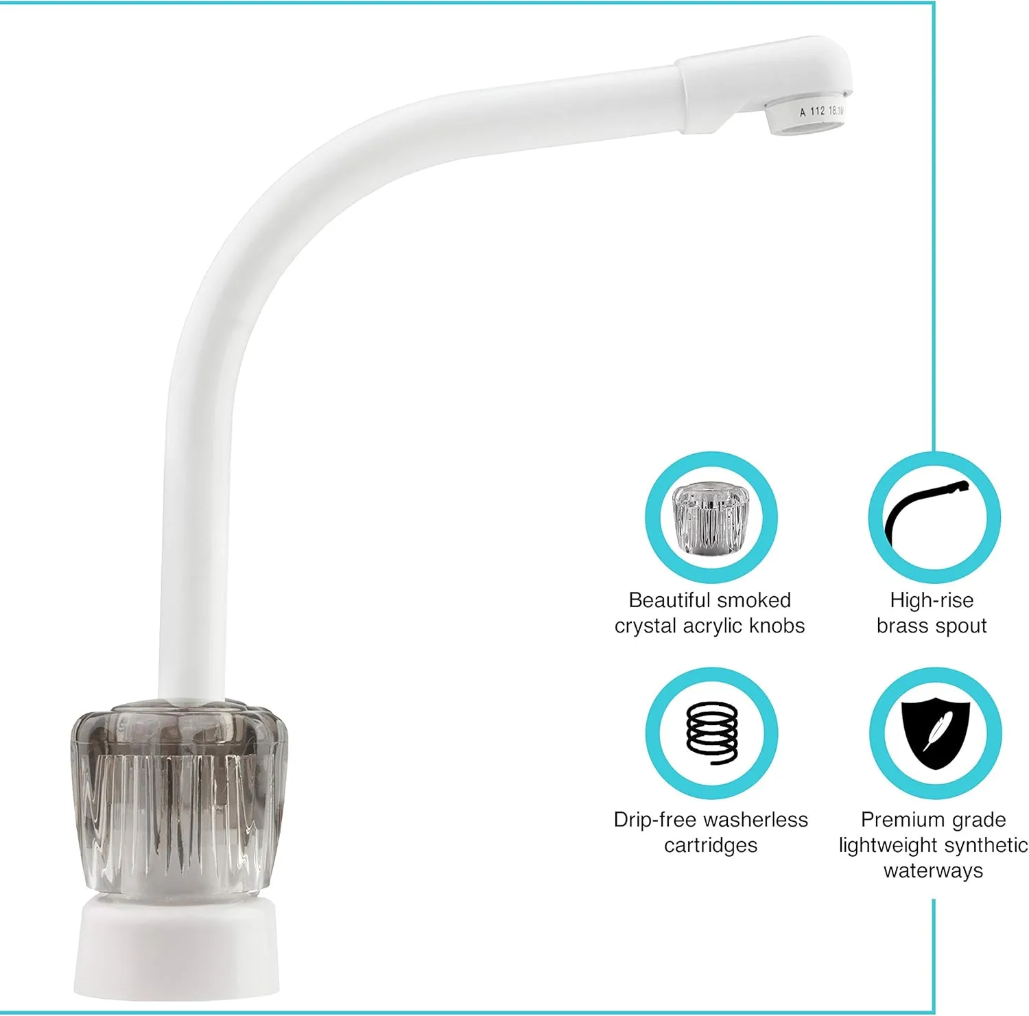 Dura Faucet DF-PK210 Hi-Rise RV Kitchen Faucet