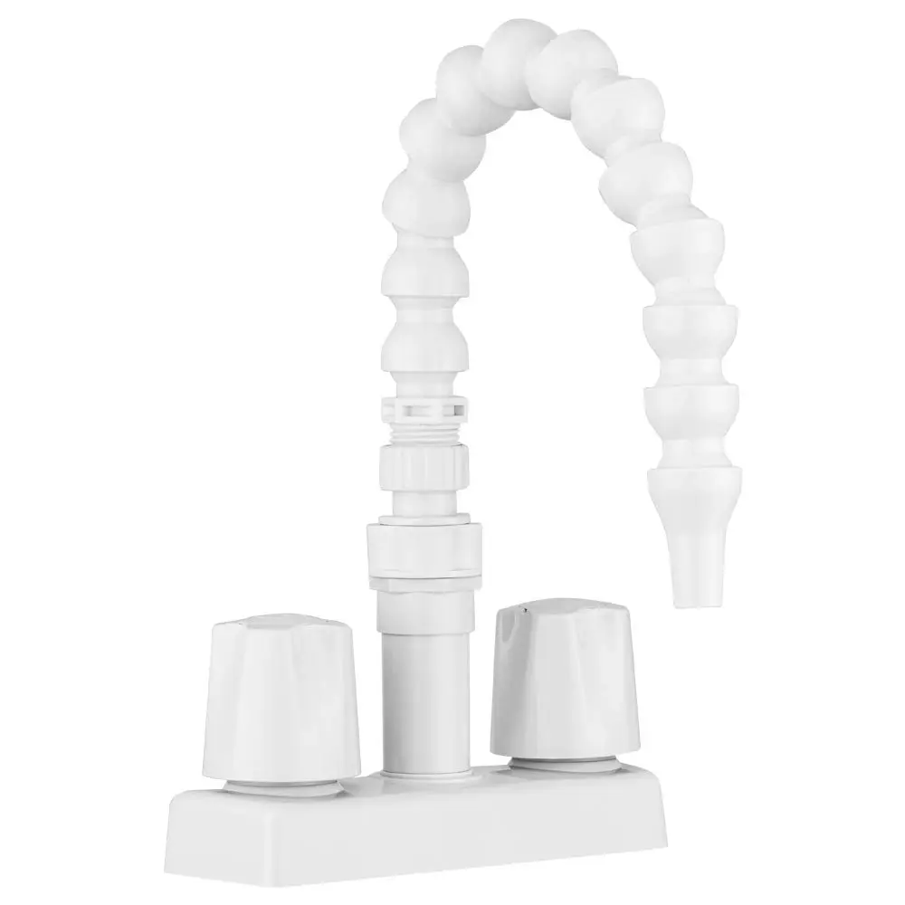 DURA FAUCET RV Exterior Quick Connect Faucet with 360-Degree Flexible Gooseneck Spout