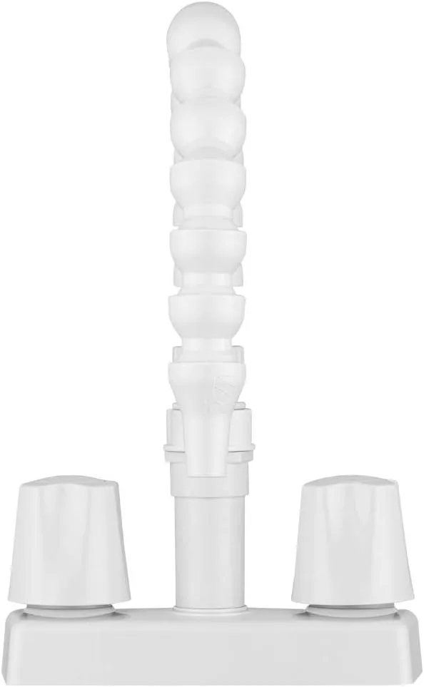 DURA FAUCET RV Exterior Quick Connect Faucet with 360-Degree Flexible Gooseneck Spout