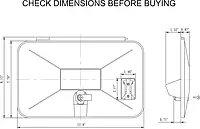 Dura Faucet DF-SA170D-WT RV Durable Replacement Door for an Exterior Shower Box Kit - Lockable (White)