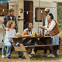 Dura Faucet DF-SA170D-WT RV Durable Replacement Door for an Exterior Shower Box Kit - Lockable (White)