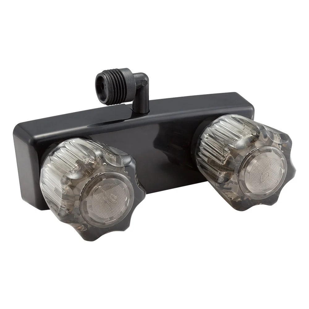 DURA FAUCET RV Exterior Shower Faucet Valve Diverter with 2 Knobs