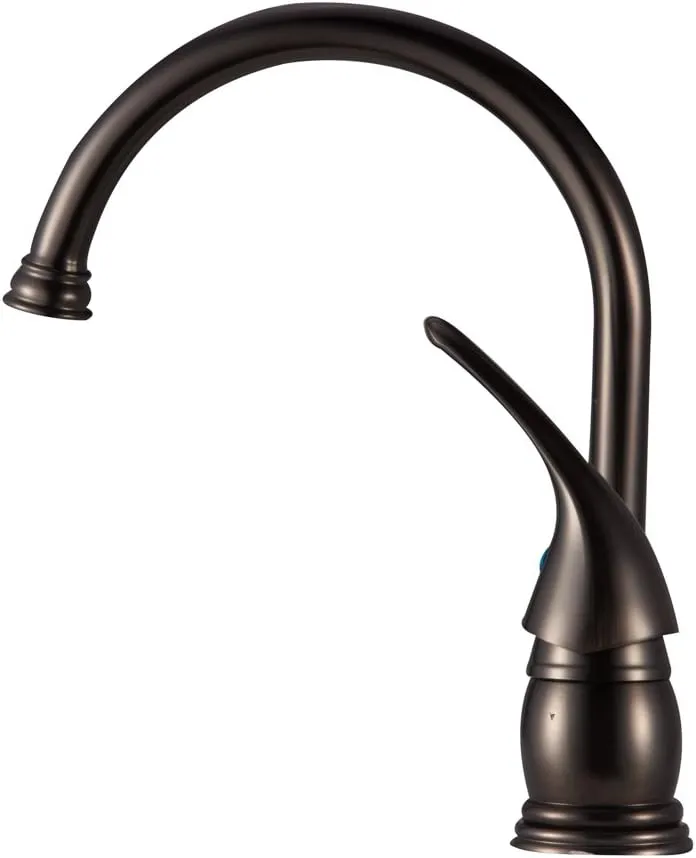 DURA FAUCET DF-NMK301 RV Gooseneck Kitchen Sink Faucet with Matching Side Sprayer