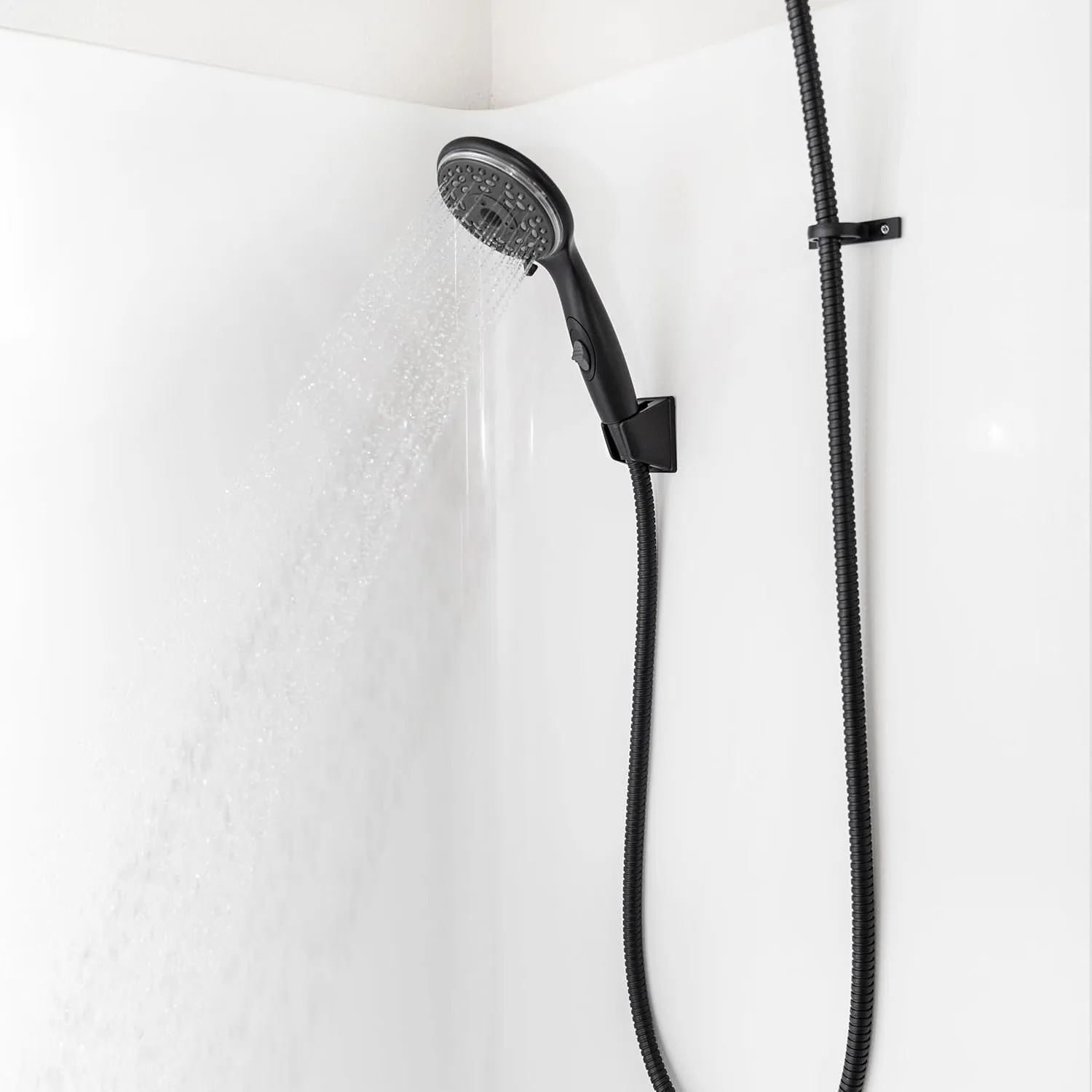Dura Faucet Premium RV Handheld Shower Wand with Eco-Friendly On/Off Switch (Matte Black)