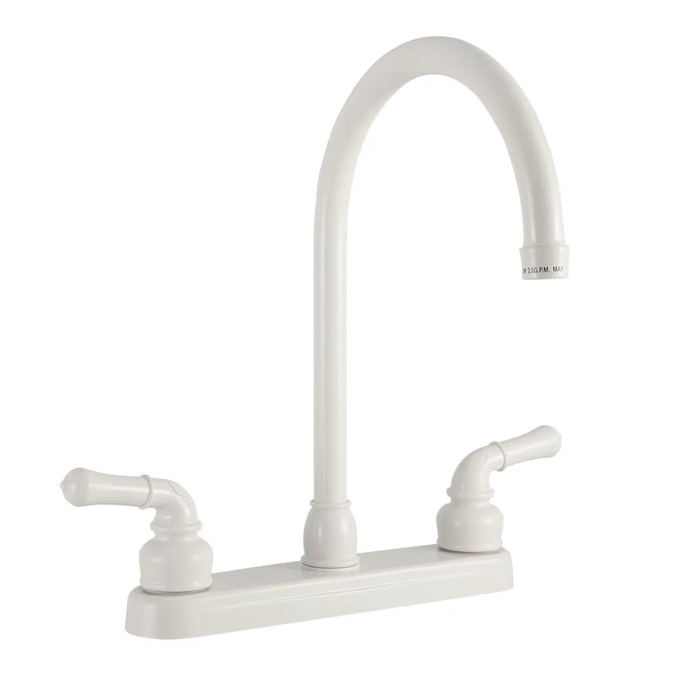 Dura Faucet DF-PK330HC RV J-Spout Kitchen Sink Faucet