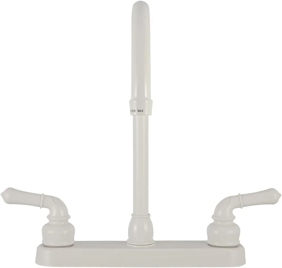 Dura Faucet DF-PK330HC RV J-Spout Kitchen Sink Faucet