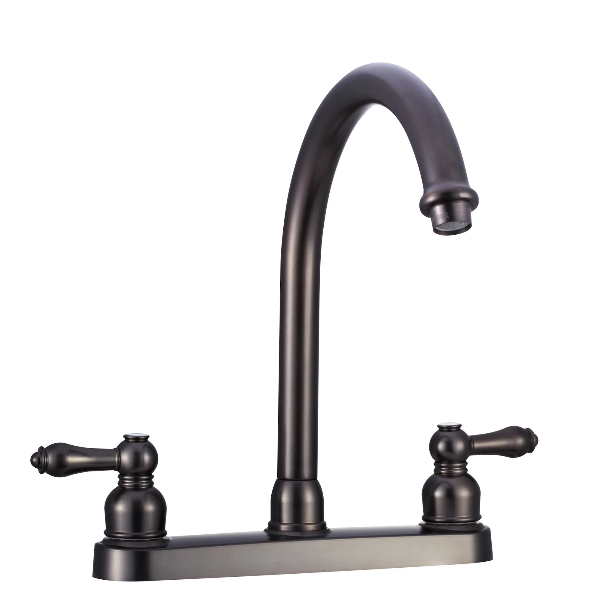 Dura Faucet DF-PK340L Non-Metallic Hi-Rise J-Spout RV Kitchen Faucet