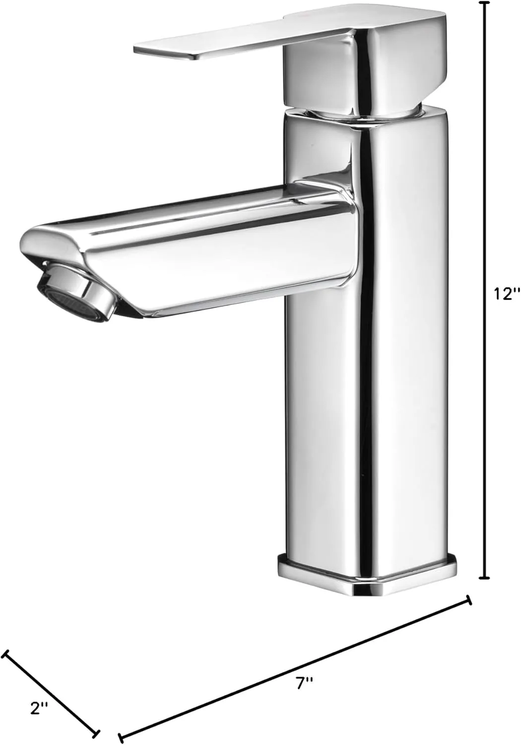 Dura Faucet DF-ML803LQ Modern Angular RV Lavatory Faucet