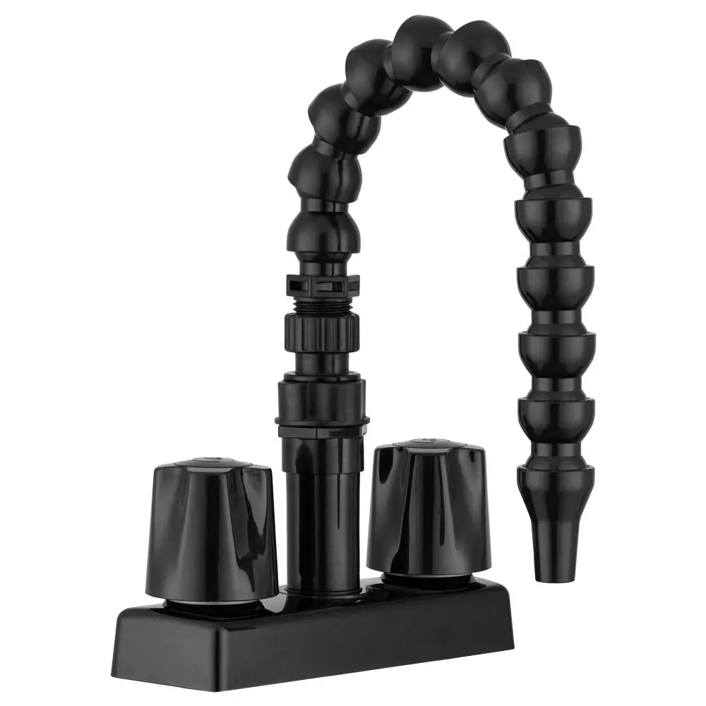 DURA FAUCET RV Exterior Quick Connect Faucet with 360-Degree Flexible Gooseneck Spout