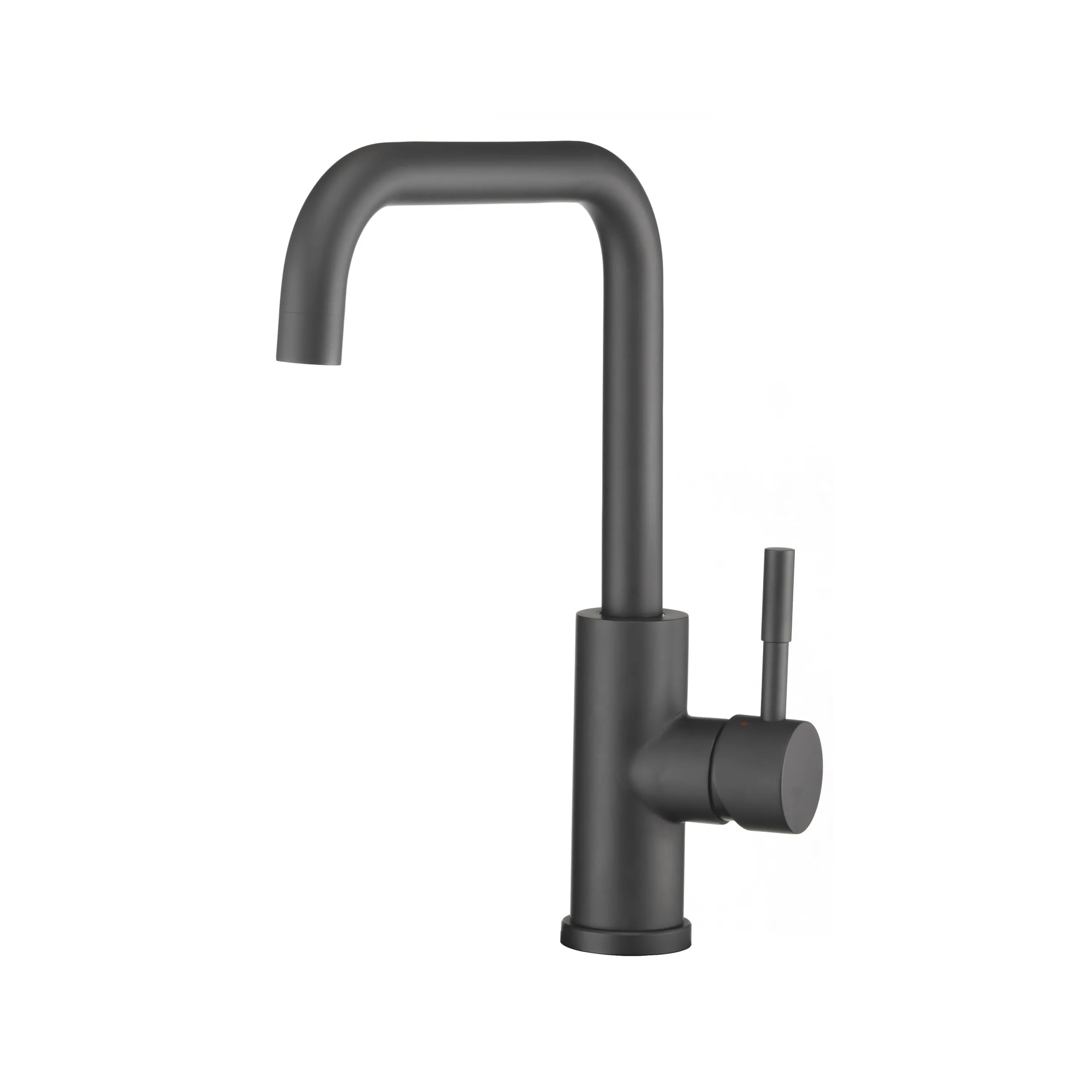 Dura Faucet RV Streamline Squared-Arc Single Handle Kitchen Sink Faucet - Optional Deck Plate